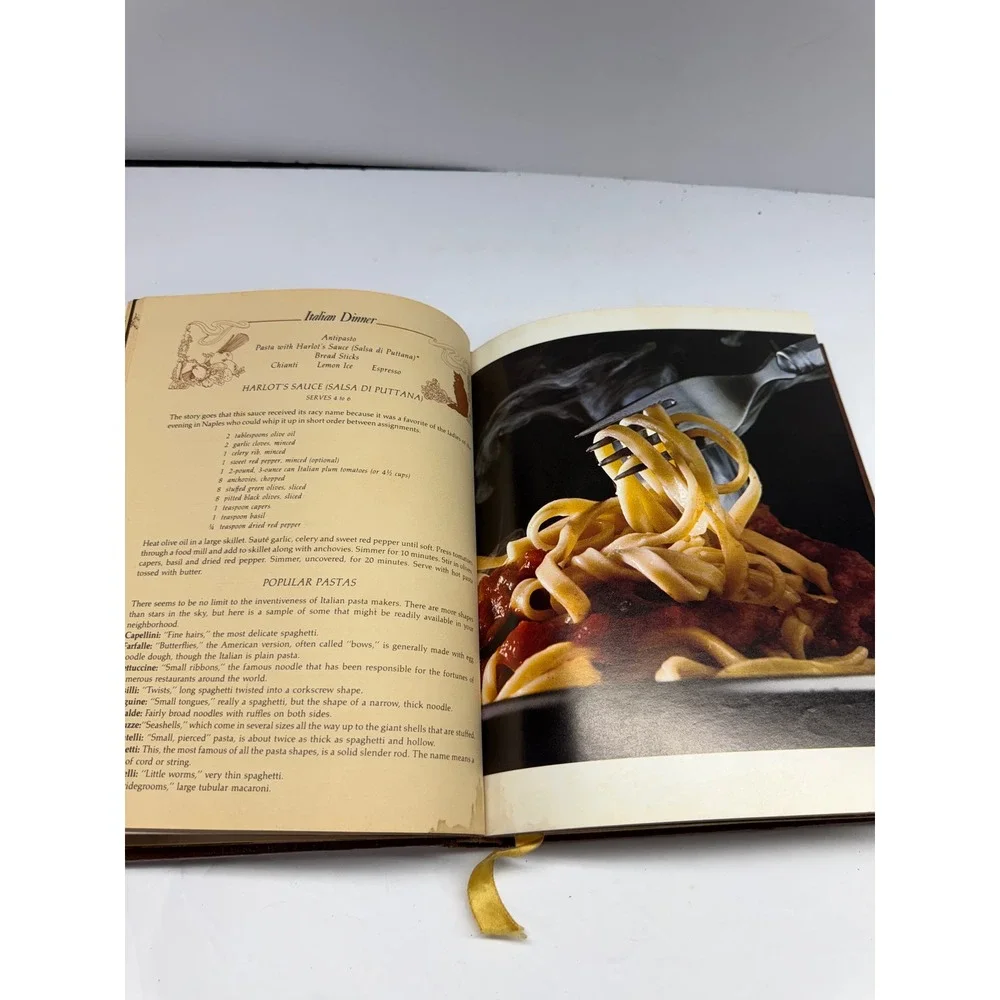 Vintage 1978 Bon Appetit Social Planner Hardcover Recipe Book Calendar Brown